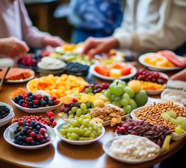 在敬老院用餐后,选择哪种更安全、更健康的餐后零食?(坚果、水果、蔬菜等)