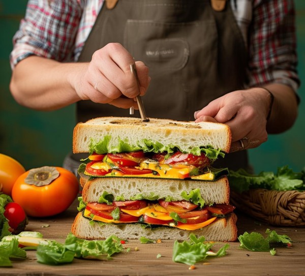 农活三明治,柿子与三明治的奇妙组合