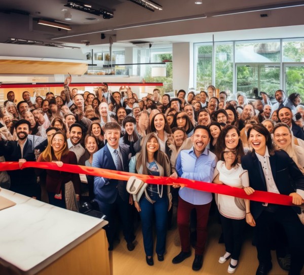 预祝员工食堂开业,企业活力无限